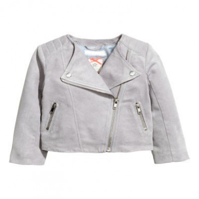 Fashionable Biker Suede jacket for childern girls 